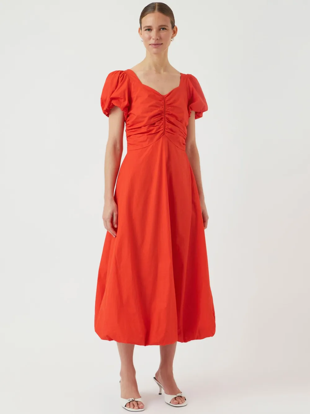 Y.A.S Mekot|Kaikki Mekot Ja Hameet>naisten mekko, YASRIVANNA SS DRESS - SHOW Punainen Kuosi