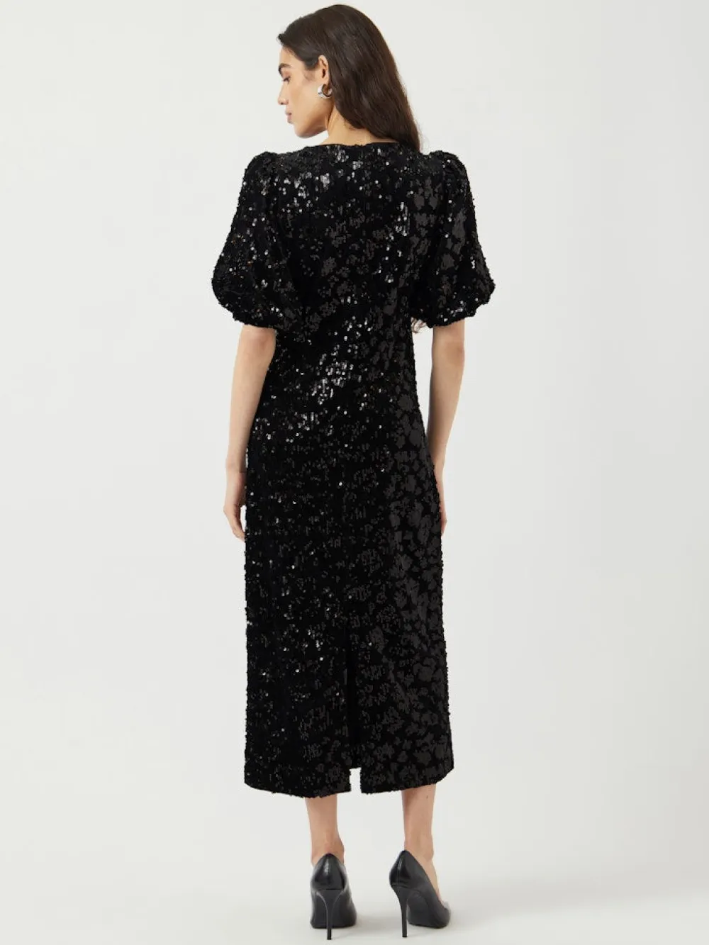 Y.A.S Mekot|Kaikki Mekot Ja Hameet>naisten mekko YASSOFIE 2/4 SEQUIN MIDI DRESS, musta