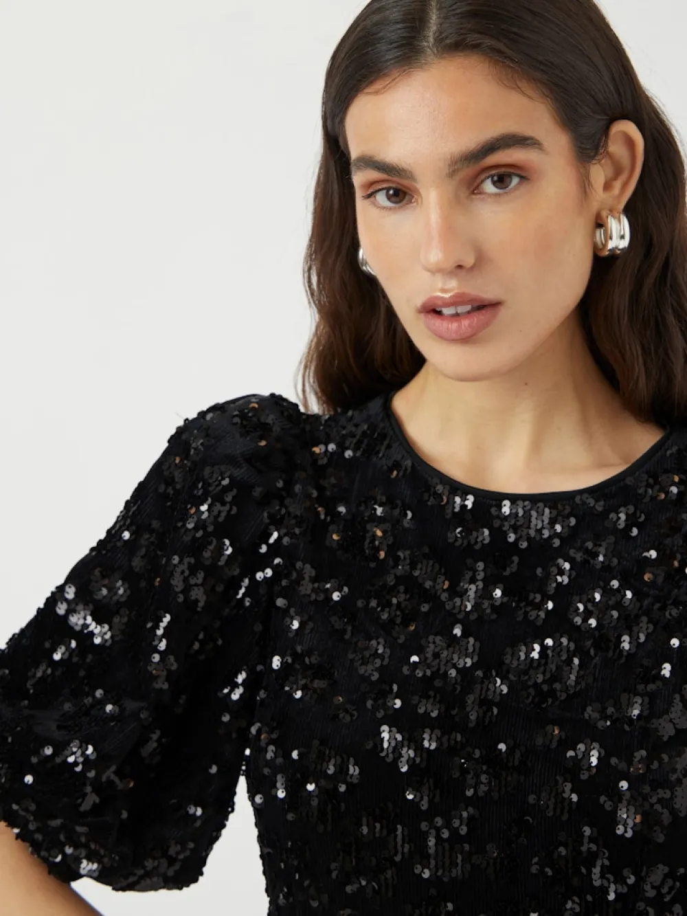 Y.A.S Mekot|Kaikki Mekot Ja Hameet>naisten mekko YASSOFIE 2/4 SEQUIN MIDI DRESS, musta