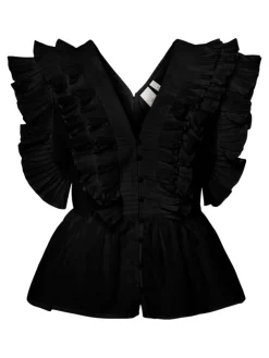 Y.A.S Topit|Kaikki Paidat>naisten paita, YASRUNA CS RUFFLE TOP