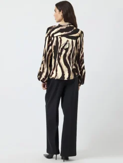 Y.A.S Paitapuserot|Kaikki Paidat>naisten paitapusero K Yasasina LS Shirt S. Noos, Sandshell Zebra print