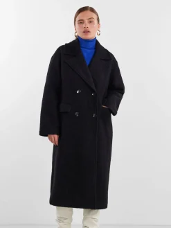 Y.A.S Talvitakit|Villakangastakit>Naisten Villakangastakki, YASMILA LS WOOL MIX COAT NOOS